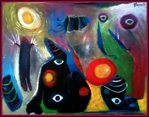 Öl auf Leinwand - Kunst - Bild 1 von 1