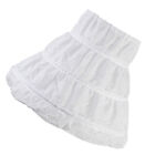 White Child Girl Princess Skirt 3 Hoops Petticoat