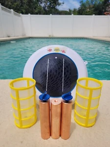 Solar Pool Ionizer LED - Three 16 oz. Anodes - 4 x Weight of Leading Competitor - Picture 1 of 7