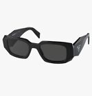 New PRADA PR17WS 1AB5S0 Black 49-20-145 Sunglasses