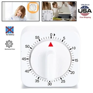 Kitchen Timer 60 Minute Timing Bell Alarm Sound Home Baking Cooking Mechanical - Picture 1 of 12