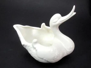 Vintage Hull Pottery Swan Planter Unmarked - Imagen 1 de 3