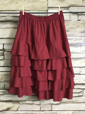 cocon.commerz PRIVATSACHEN PUSTEBLU Volantrock aus PUPPELINE himbeerrot Größe 2 - Bild 1 von 4