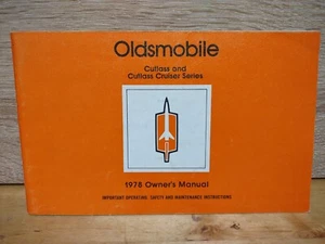 1978 Oldsmobile Cutlass & Cutlass Cruiser Series Owners Manual Part No 560737 - Picture 1 of 3