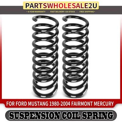 2 件前线圈弹簧适用于福特野马 80-04 LTD Fairmont Mercury Marquis Zephyr — 第 1/4 张图片