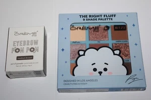 The Creme Shop The Right Fluff 9 Shade Palette + Eyebrow Pom Pom Medium Brown - Picture 1 of 2