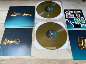 RTJ3 Gold Run The Jewels 3 ~ 2016 LIMITED EDITION GOLD Vinyl LP Records+stickers - Picture 1 of 4