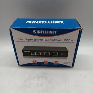 Intellinet 5-Port PoE+ Ethernet Switch with SFP Port - 91W Power Budget 561822 - Picture 1 of 7