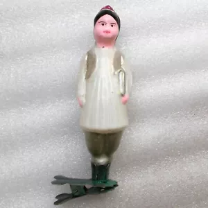 Rare Vintage Russian USSR Glass Christmas Ornament X-mas Decoration Uzbek Girl - Picture 1 of 7