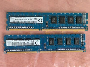 x2 4GB PC3 - 12800U matching pair DIMMS (8GB in total) - Picture 1 of 2