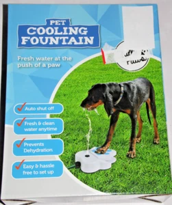 CHILLI PAWS PET COOLING DRINKING FOUNTAIN FRESH WATER AT A PUSH OF A PAW - Picture 1 of 3