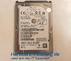 HP 750GB 7,2k SATA 3Gb/s 16MB HTS727575A9E364 633252-001 654837-001 0J18813 - Bild 1 von 1