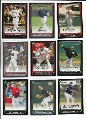 2008 Bowman PICK-A-CARD Mauer Pence Beltran Verlander Jeter Howard Votto RC ++++ - Image 1 of 4