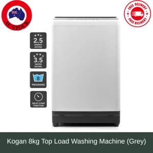 Kogan 8kg Top Load Washing Machine (Grey), Washing Machines - Picture 1 of 9