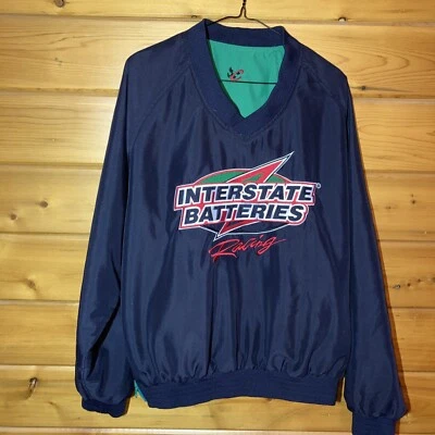 Pullover reversible Bobby Labonte 18 baterías interestatales carreras talla mediana  Foto 1 de 4