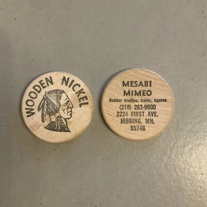 70er Jahre Mesabi Mimeo Holznickel Hibbing MN - Bild 1 von 4