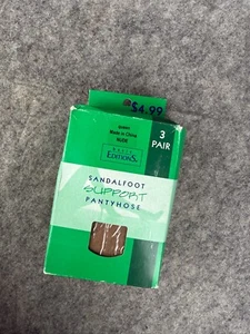 Set 3 Paar Basic Edition Q Queen transparente Stützbeinstrumpfhosen nude Nylons - Bild 1 von 3