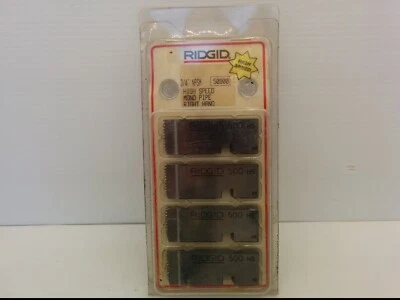 RIDGID 50900 DIES, 3/4" NPSM HIGH SPEED MONO PIPE, 4 PIECE PKG, NIB  - Image 1 of 4
