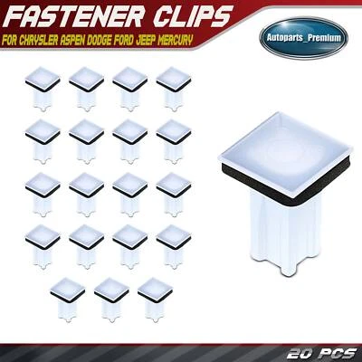 20x 9mm Door Trim Panel Screw Grommet w/Sealer Retainer Clips for Chrysler Dodge - Image 1 of 4