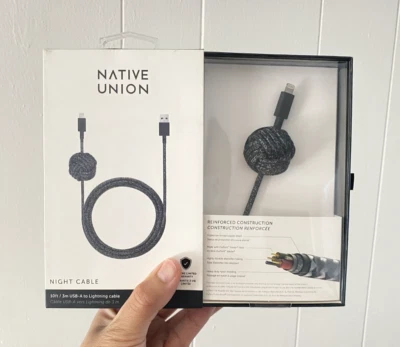 Native Union Night Cable USB-A Cable 10ft Cosmos for iPhone iPad Reinforced - Image 1 of 4