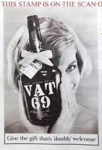 1960 ANZEIGE "MwSt 69" Scotch Whisky Getränk (2) Original Vintage Print Ad E15/K - Bild 1 von 1