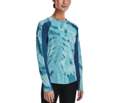 Camiseta manga larga Under Armour Iso-Chill Shore Break Print Deep Sea XL nueva con etiquetas Foto 1 de 4
