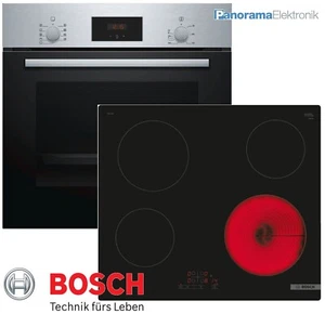 Set fornelli Bosch autosufficiente forno da incasso + piano cottura in vetroceramica 60 cm TouchControl - Foto 1 di 10