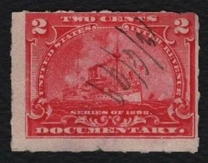 #R164 2c Battleship, Used [3] **ANY 5=FREE SHIPPING** - Picture 1 of 1