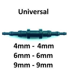 Conector de manguera universal recto 4/6/9 mm plástico conector manguera - Imagen 1 de 4
