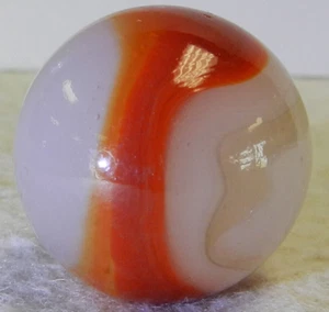 #15688m .98 Inches Vintage Akro Agate Ace Corkscrew Shooter Marble - Picture 1 of 12