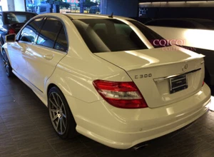 Painted M-BENZ 08~14 W204 C class Sedan A type trunk spoiler color-650 white ◎ - Picture 1 of 5