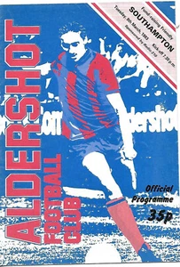 ALDERSHOT V SOUTHAMPTON FRIENDLY 8 MAR 1983 VGC - Picture 1 of 1
