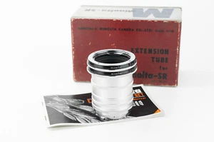 Minolta original genuine Extension Tube Set anelli tubo di prolunga macro SR MD - Foto 1 di 10
