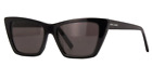Saint Laurent Damensonnenbrille schwarz/grau SL 276 MICA 032 Katzenauge