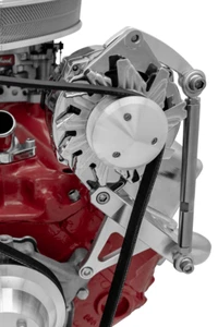 Small Block Chevy Driver's Side Alternator Bracket High Mount Short WP SBC 350 - Picture 1 of 4