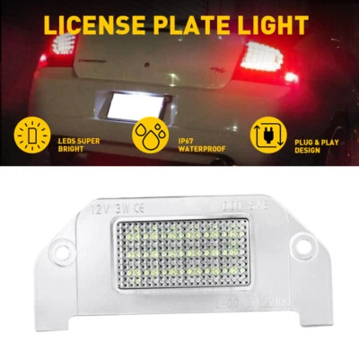 New LED License Plate Lights Tag Lamp Housing Fit For 2008-2014 Dodge Challenger - Image 1 of 4