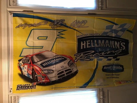 Kasey Kahne & Elliott Sadler #9 Hellmann's Gillett Everham Motorsports Flag  NOS Cover