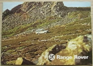 RANGE ROVER 4x4 Car Sales Brochure 1977 #3263 - Picture 1 of 4