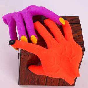 Guante de Halloween de colores Cosplay Guante Escenario Rendimiento Disfraz Suministro - Imagen 1 de 12