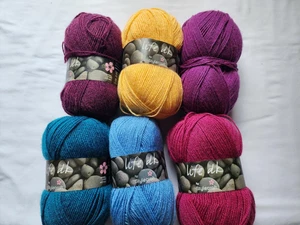 Lot A) 6 Skeins Stylecraft Life DK Yarn, 6 Colors (Read Description) - Picture 1 of 5