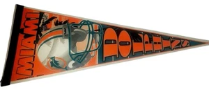 Miami Dolphins NFL Pennant Flag Banner Team Souvenir Vintage - Picture 1 of 4