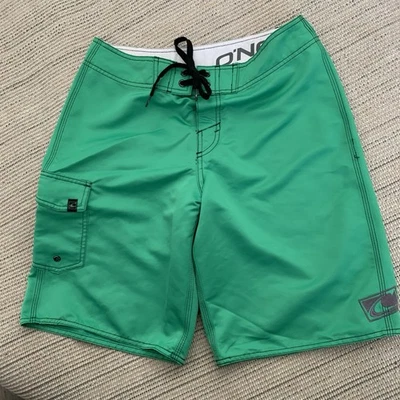 Boardshorts O'NEILL para hombre talla 30 verde cordón bolsillo mosca Foto 1 de 4