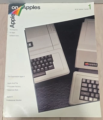 Vintage 1982 Apple on Apples Magazine For Apple Computer Users Volume 1 Number 1 - Image 1 of 4