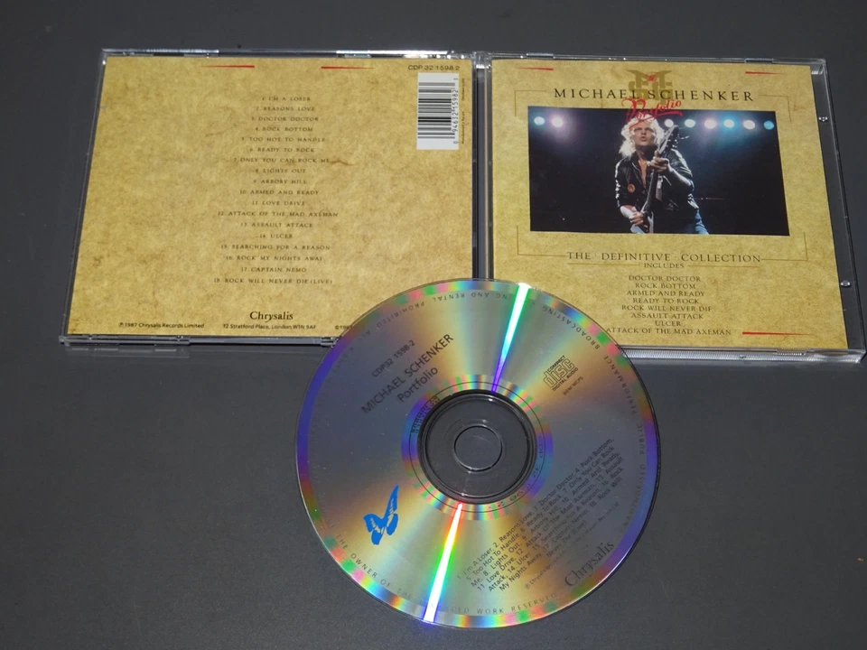 MICHAEL SCHENKER - PORTFOLIO DEFINITIVE COLLECTION / UK-ALBUM-CD 1987 (EX) - Bild 1 von 1
