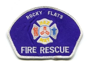 PATCH COLORADO ROCKY FLATS FIRE RESCUE DEPARTMENT HAZMAT HAZ-MAT DOE NUCLEAR - Picture 1 of 1