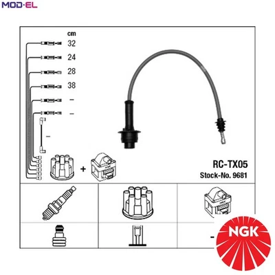 KIT CABLE ENCENDIDO 9681 PARA TOYOTA VAN MASTER/ACE/SURF/Bus TARAGO HILUX/IV 1.8L Foto 1 de 4