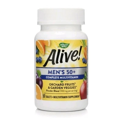 Nature's Way Alive! - Multivitamínico Completo Hombre 50+, 50 Comprimidos, CAD 11/26 Foto 1 de 4