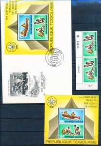 XE55616 Togo 1973 jamboree scouting FDC used - Picture 1 of 1