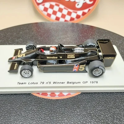 SPARK 1/43 Team Lotus 79 #5 Winner Belgium GP 1978 Mario Andretti S1848 resin - Image 1 of 4