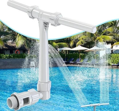 Fonte de piscina POOLHACKER 2025 upgrade - Fonte de água spray duplo - Imagem 1 de 4